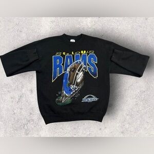 Vintage 90s USA St Louis Rams NFL American Football graphic sweatshirt